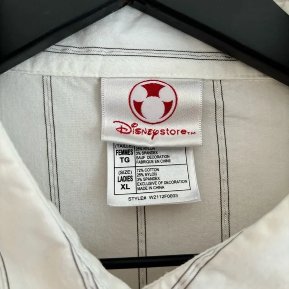 Disney Tinkerbell Long Sleeve Button Down Top - Picture 4 of 9